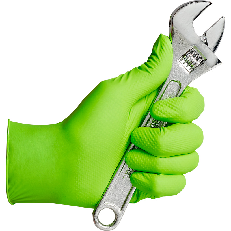 Gripp-It Gants Nitrile - taille M - Vert - Boîte distributrice de 50 pcs