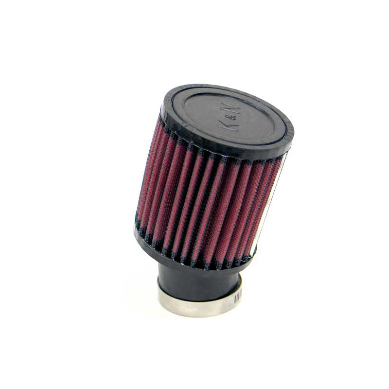 K&N Filtre à Air Universel Cylindrique 49 mm raccordement, angle 20 degrés, 89mm diamètre, 102mm hauteur (RU-1400)