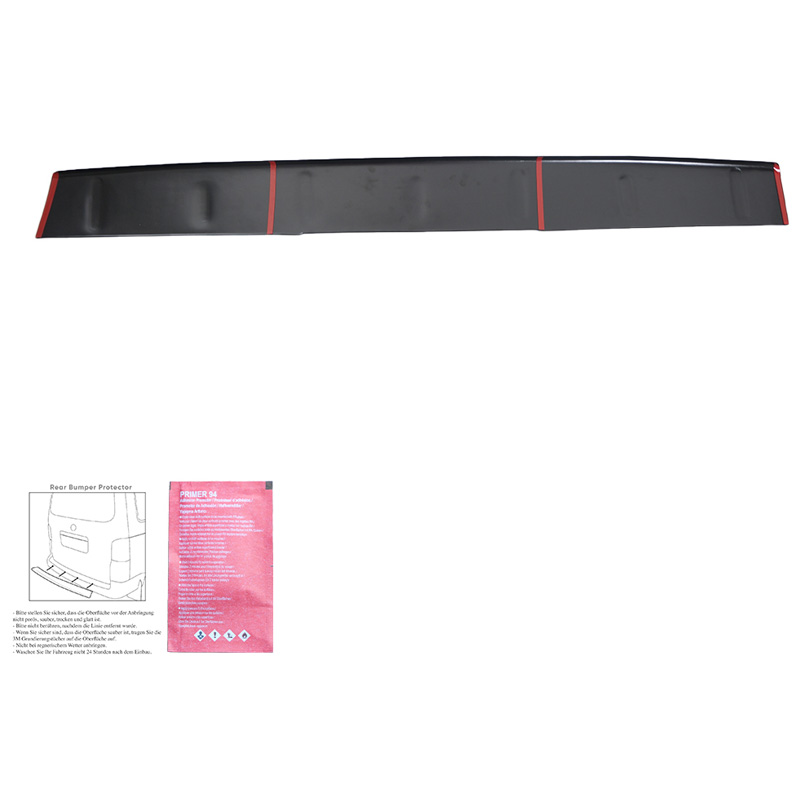 Protection de seuil arrière sur mesure pour Mercedes Vito W447 2014- - Noir mat