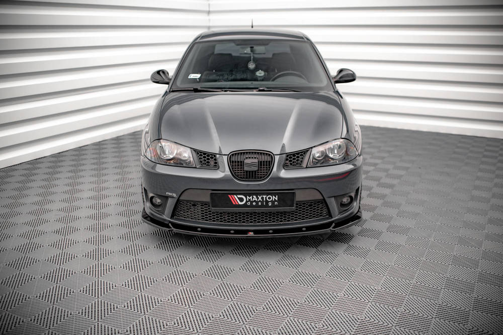 Voorspoiler V.2 Seat Ibiza Cupra MK3 Maxton Glans Zwart