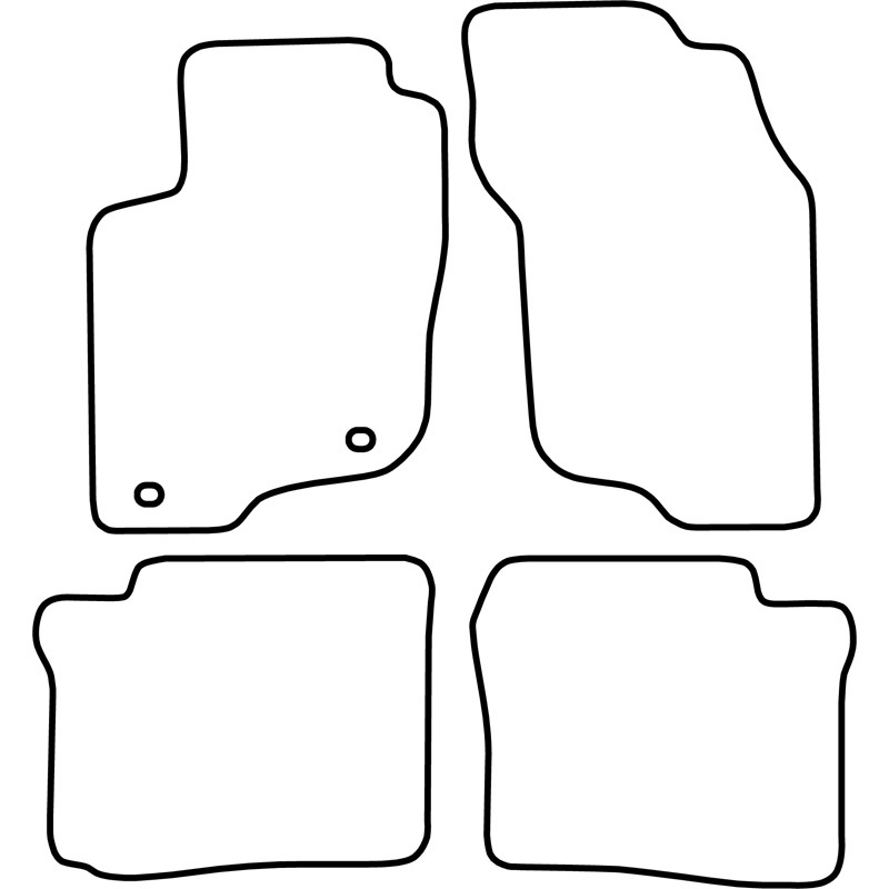 Set de tapis de sol en velours sur mesure pour Mitsubishi Spacestar 1998-2005