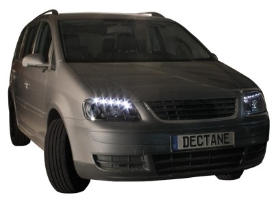 Phares VW Touran Dayline Yeux du Diable Black