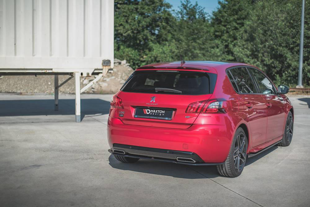 Zijskirts Peugeot 308 GT MK2 Facelift 18-.. Glans Zwart