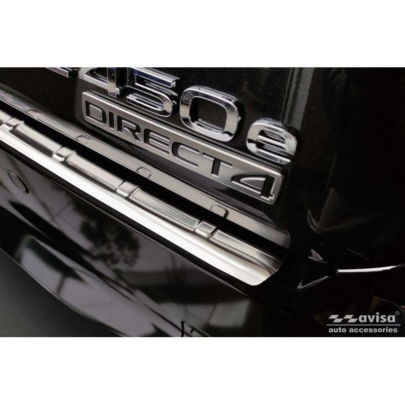 Protection de seuil arrière inox sur mesure pour Lexus RZ 2023- 'Ribs'