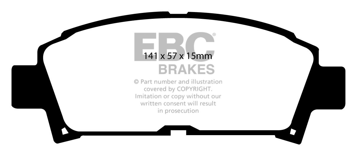 EBC Brakes TOYOTA Avensis 1.6 (ZZT220) 2000-2003 Remblokken voor
