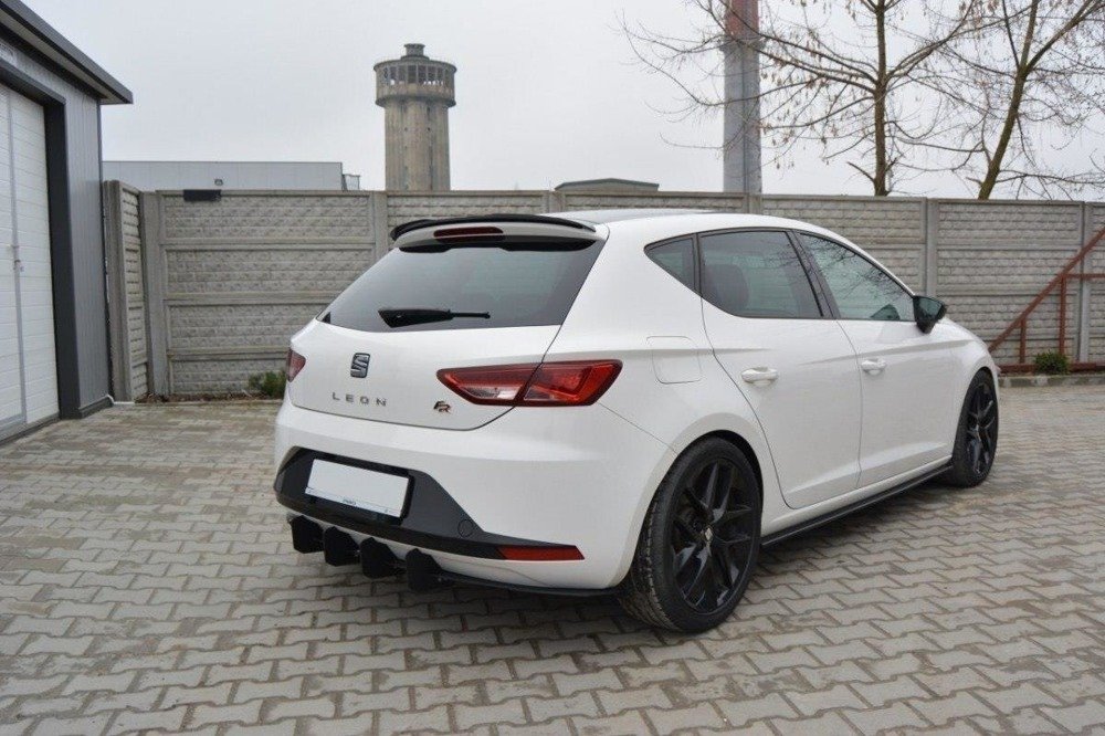 Spoiler cap Seat Leon FR 5F Maxton Design glans zwart
