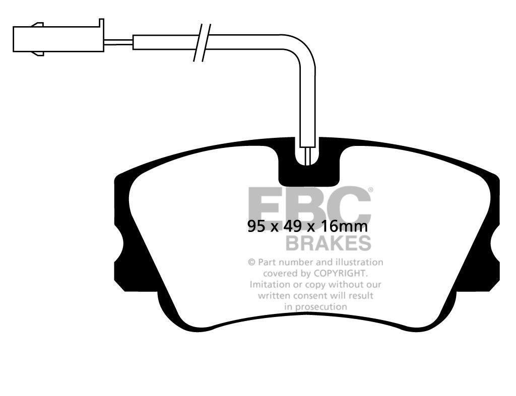 EBC Brakes PEUGEOT 404 1.6 68-75 Remblokken voorzijde