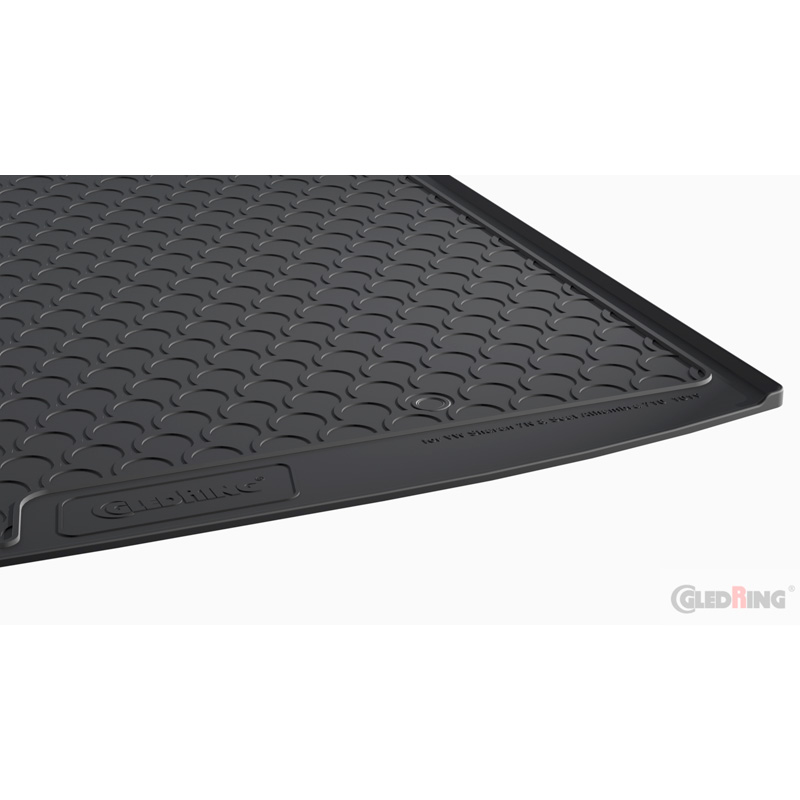 Coquille coffre-arrière Rubbasol (caoutchouc) sur mesure pour Seat Alhambra 2010- & Volkswagen Sharan 2010- (5- & 7-personnes)