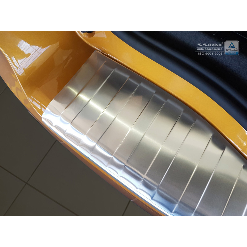 Protection de seuil arrière inox sur mesure pour Renault Scenic IV 2016-2023 'Ribs'