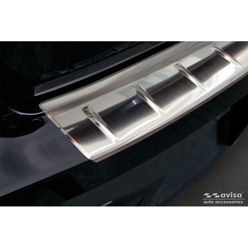 Protection de seuil arrière inox sur mesure pour Polestar 2 2019-2023 & Facelift 2023- 'Ribs'