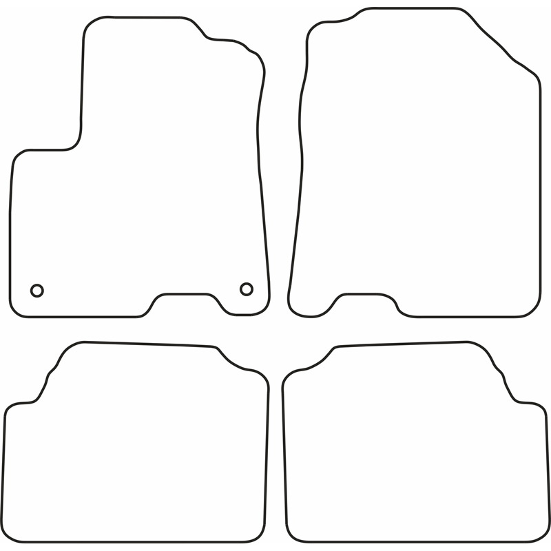 Set de tapis de sol sur mesure pour Kia e-Niro 2019-