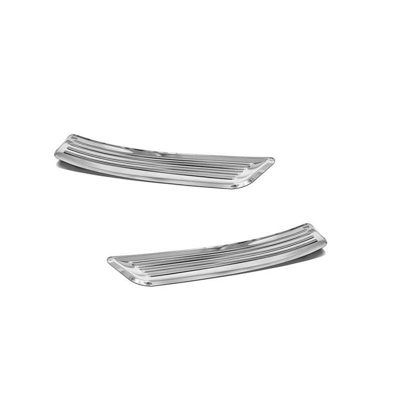 Seuils de portes inoxydable sur mesure pour Mercedes GLA I (X156) 2013-2020 & GLA II (H247) 2020- - 2-pièces (portes arrières)