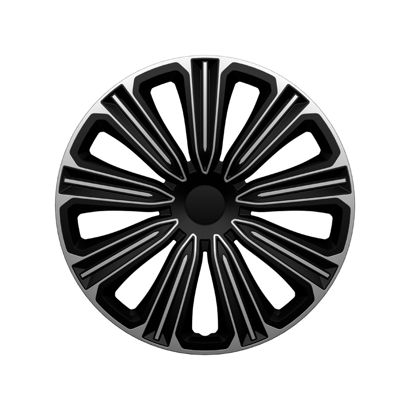 Jeu d'enjoliveurs J-Tec Rosso 16-inch argent/noir