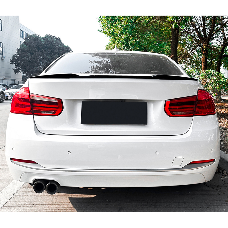 Spoiler arrière sur mesure pour BMW Série 3 F30 Sedan 2012-2019 (ABS Noir Luisant)