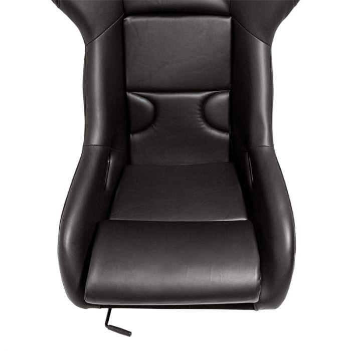 Siège baquet 'RR' - Simili Cuir Noir - Dossier fixe en polyester - incl. glissières