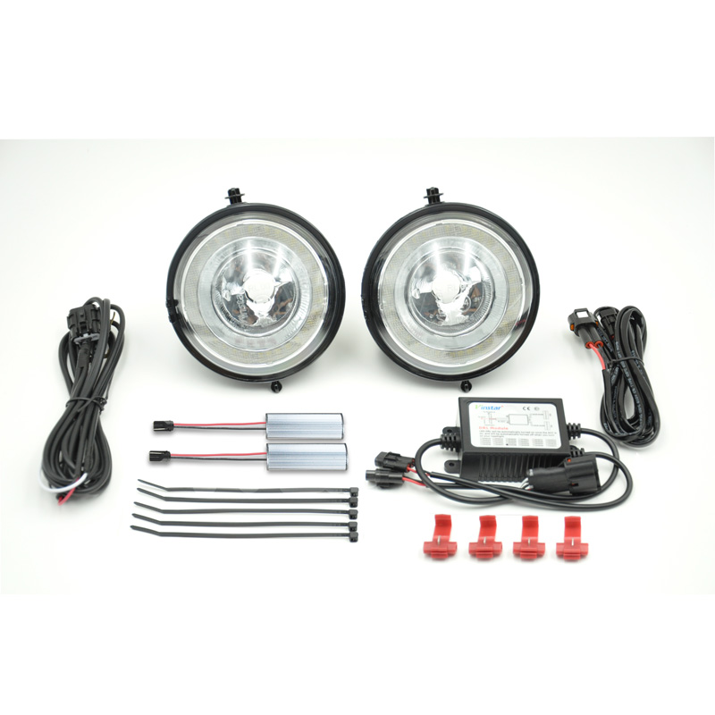 Set de Feux de Circulation Diurne LED du pare-chocs (DRL) sur mesure pour Mini R55-R59 2006-2014 / Countryman R60 / Paceman R61 - Noir