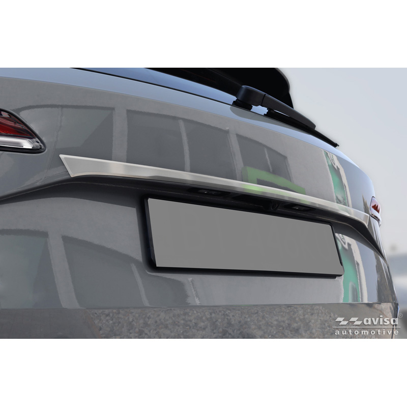 Avisa Revêtement d'habillage du hayon du coffre inox brossé sur mesure pour Skoda Karoq (NU7) Facelift 2022-