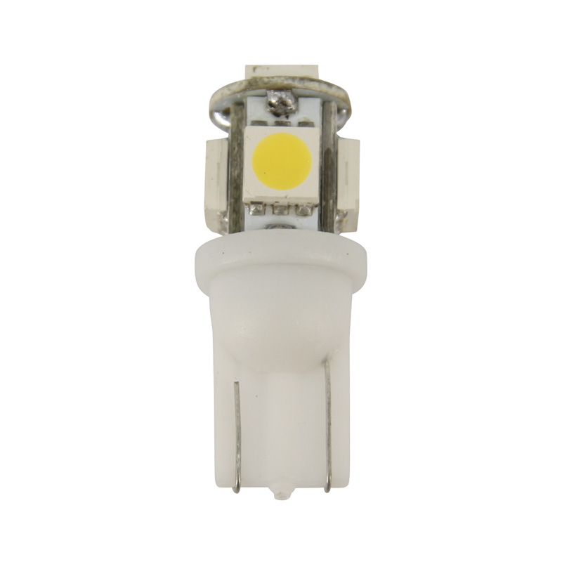 5Q T-10 Ampoules LED 12V Optique-Xenon Jaune, set de 2 pièces (5050-3 chips)
