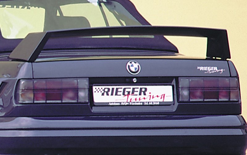 Achterspoiler zonder 3e remlicht BmW E30 Polyester  Rieger
