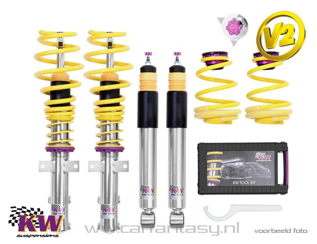 Schroefset KW V2 inox Toyota Avensis Station Wagon T27 2.2 D-4D