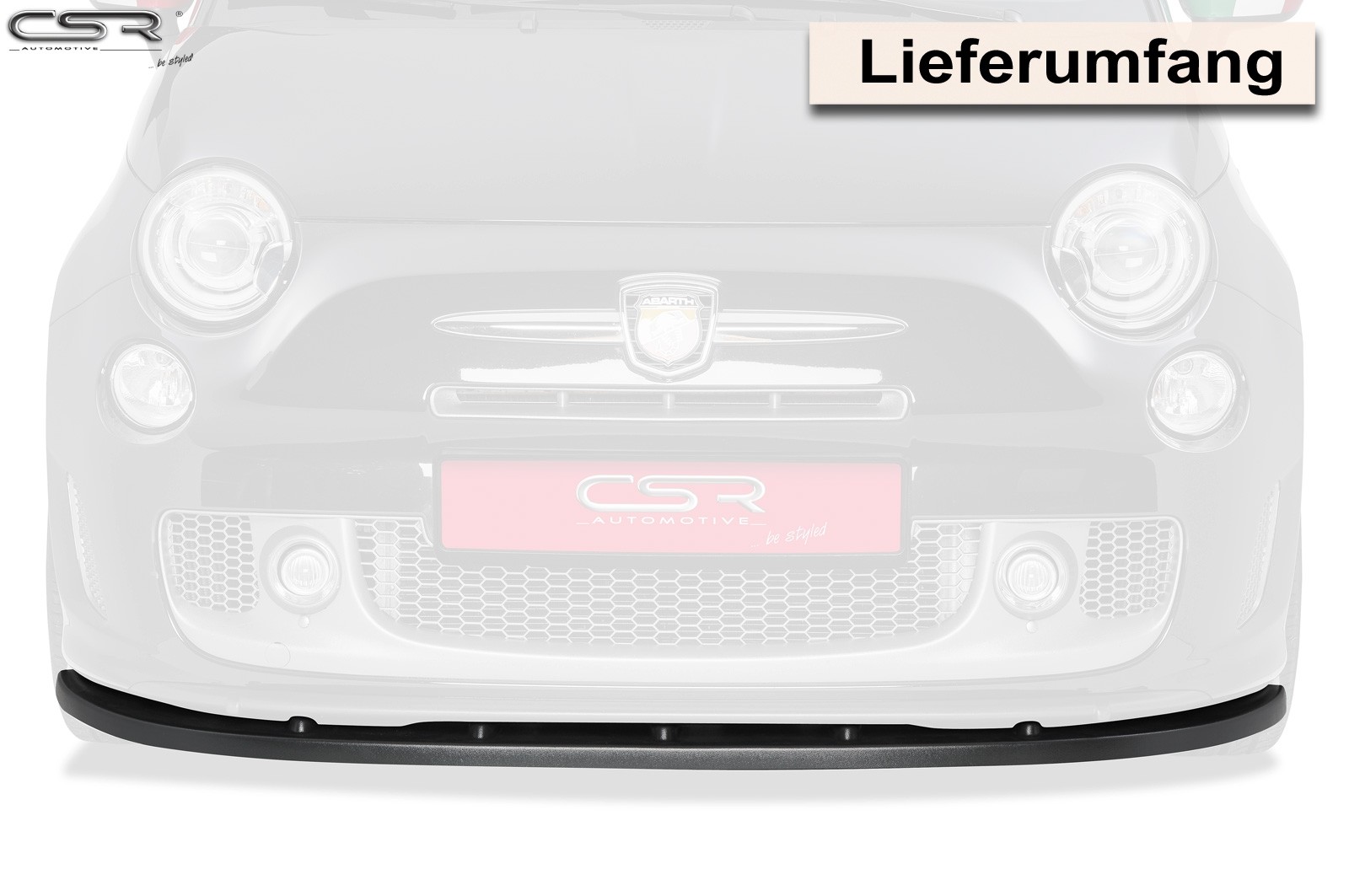 Cupspoilerlip carbon-look Fiat 500 Abarth CSL120-C