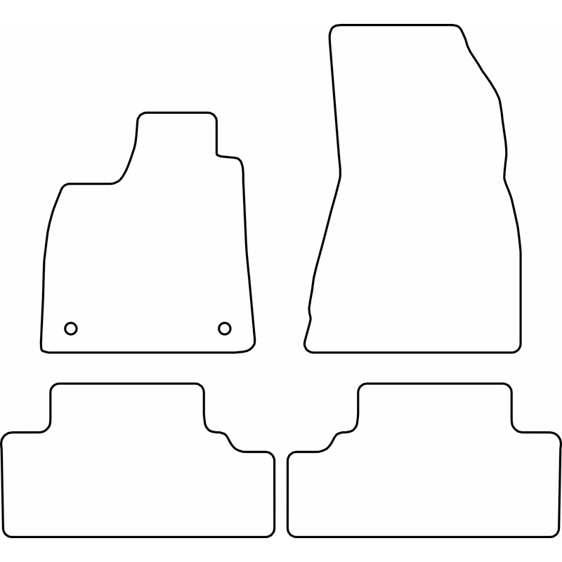 Set de tapis de sol en velours sur mesure pour Renault 4 E-Tech 2025-