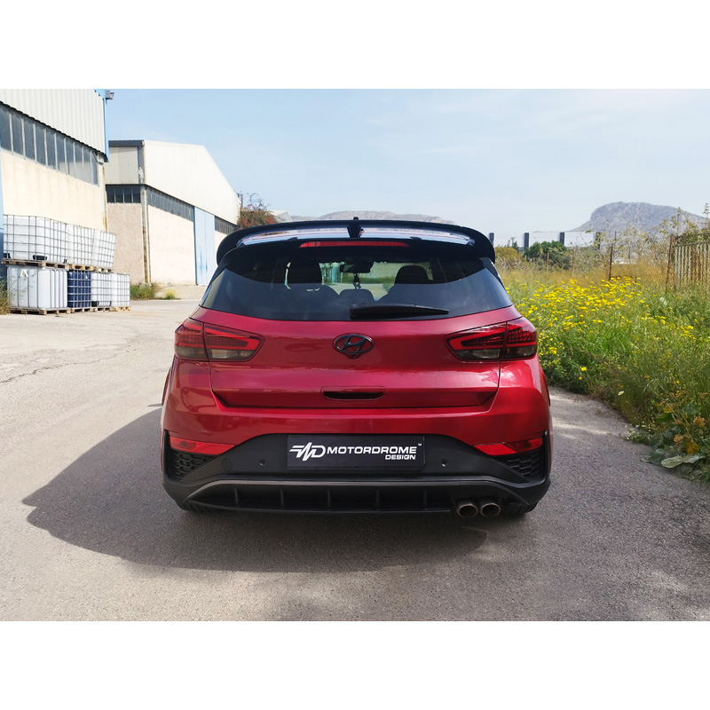 Motordrome Becquet de toit sur mesure pour Hyundai i30 III Hatchback (PDE) 2016- incl. N-Line (PU)