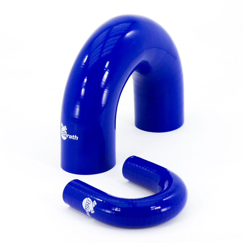 Bonrath Durite Silicone coudée 180 degré - Longueur: 50mm - Ø57mm