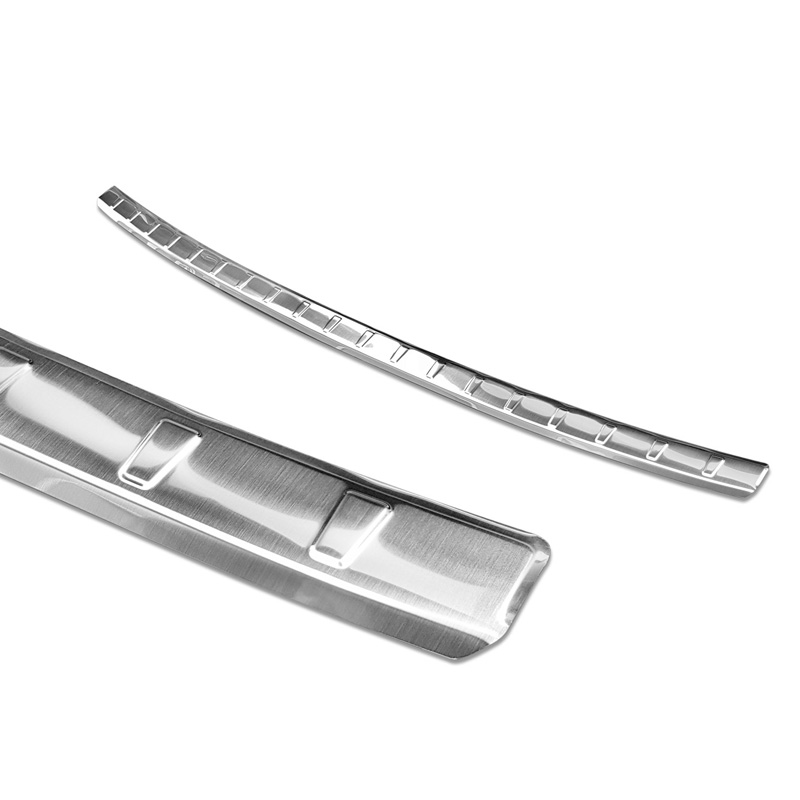 Protection de seuil arrière inox sur mesure pour Audi A1 (GB) Sportback 2018- 'Ribs'