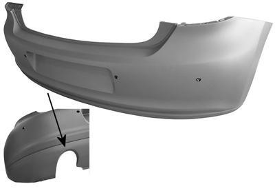 achterbumper, Sport, in primer, PDC VW Polo, 2009 -