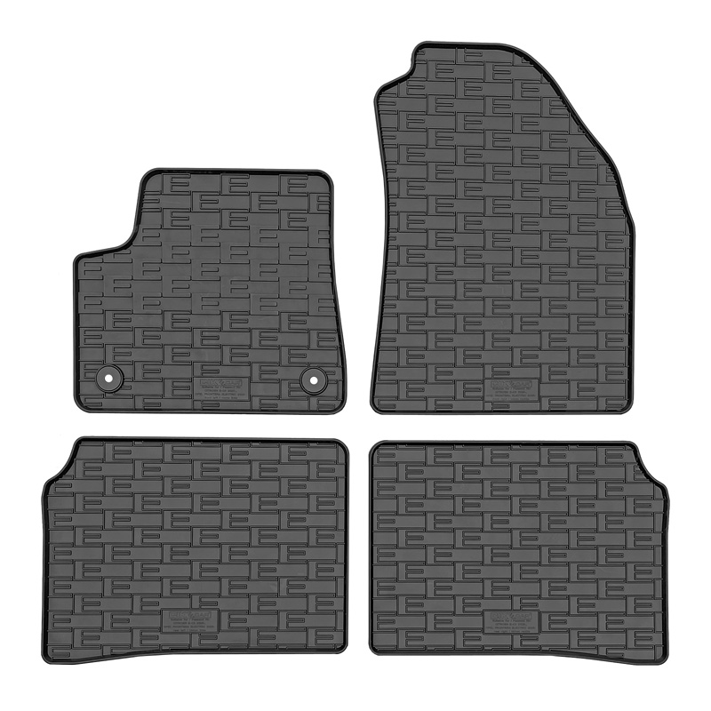 CIKCAR Set tapis de caoutchouc sur mesure pour Opel Frontera / Citroën C3 Aircross 2024- (EV) (4-pièces + points de fixage)