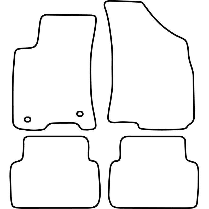 Set de tapis de sol sur mesure pour Daewoo Lanos 1997-2003