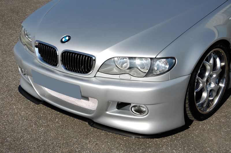 Spoilerzwaard voor voorbumper M3 look BMW E46 Rieger carbon