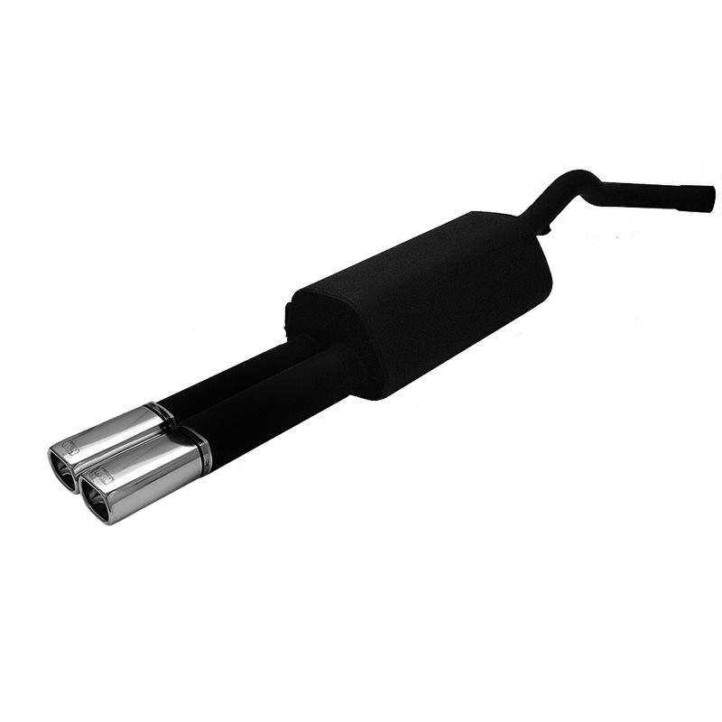 Échappement sur mesure pour Volkswagen Bora Sedan 1.4i 55kW/1.6i 74/75/77kW/1.8i 20V 92kW/1.8T 110kW/2.0i 85kW/1.9SDI 50kW/1.9TDI 66/74/81/85/96/110kW/2.3i V5 110/125kW 1999-2005 2x 80x65mm