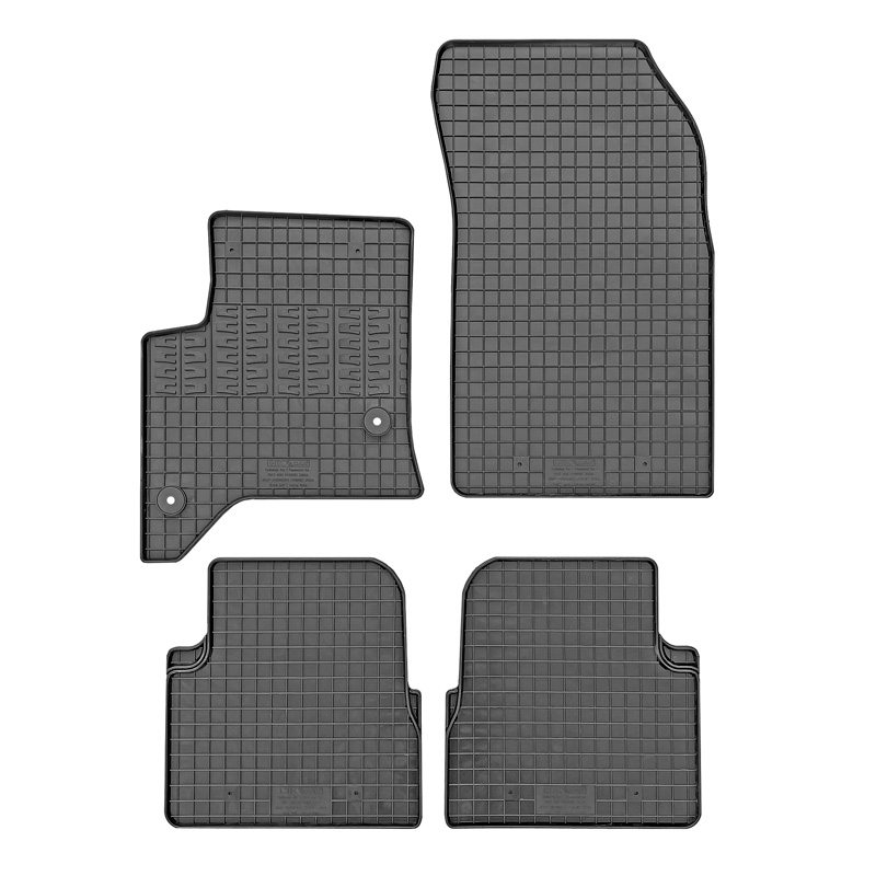 Set tapis de caoutchouc sur mesure pour Jeep Avenger (Hybrid) 2023- & Fiat 600 (Hybrid) 2023- & Alfa Romeo Junior (Hybrid) 2024- (4-pièces + points de fixage)