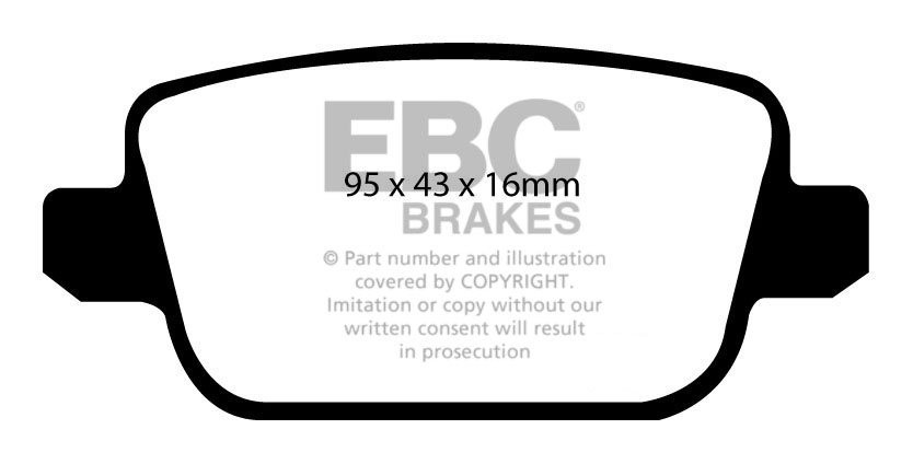 EBC Brakes VOLVO XC70 3.2 2007-.. Remblokken achterzijde greenst