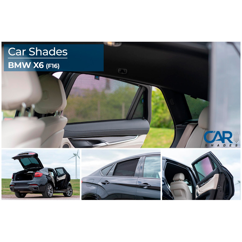 Set de Car Shades sur mesure pour BMW X6 F16 5 portes 2014-2019 (8-pièces)