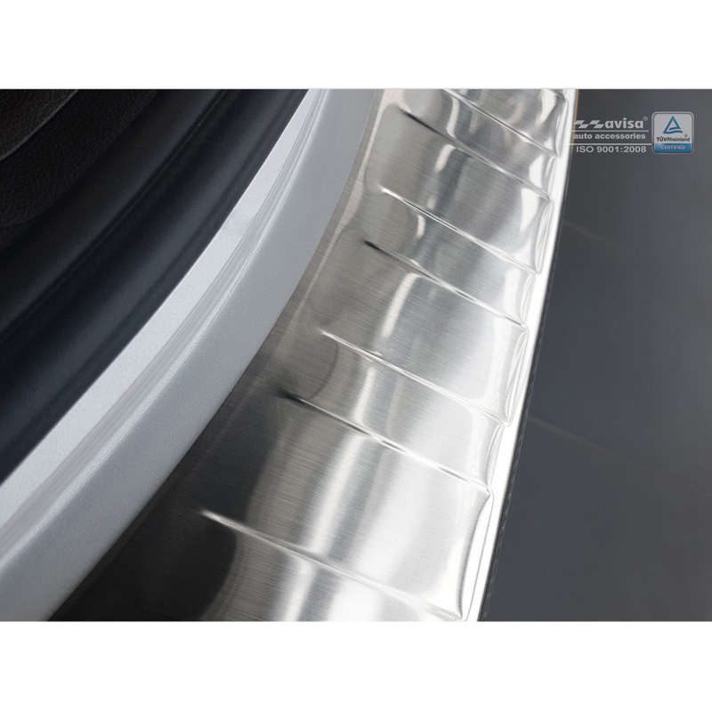 Protection de seuil arrière inox sur mesure pour Renault Koleos II 8/2016- 'Ribs'
