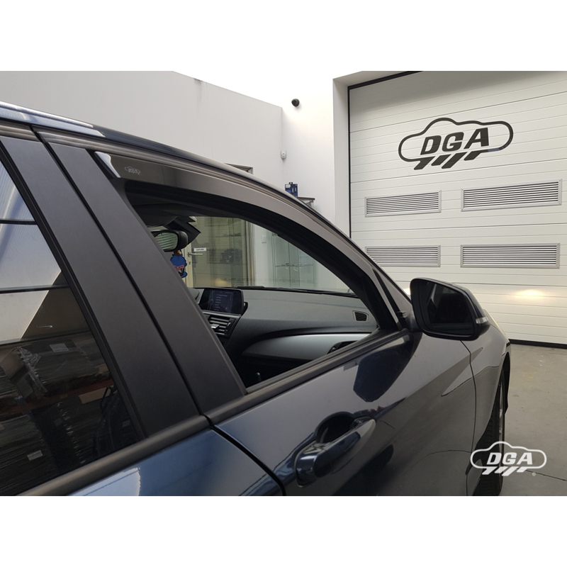 DGA Déflecteurs d'Air sur mesure pour BMW Série-1 (F20) 5-portes 2011-2019 (2-pièces)