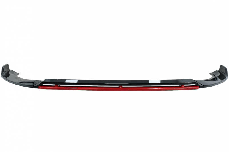 Voorspoiler VW Golf 7.5 Facelift (2017-2020) Piano Zwart/Rood