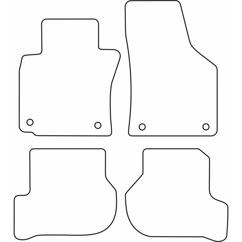 Set de tapis de sol sur mesure pour Volkswagen Jetta 2005-2011