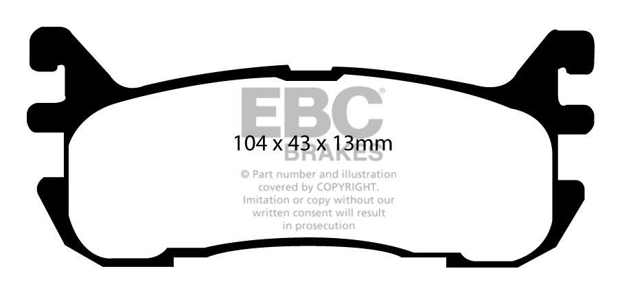 EBC Brakes MAZDA MX5 1.6 2001-2005 Remblokken achterzijde
