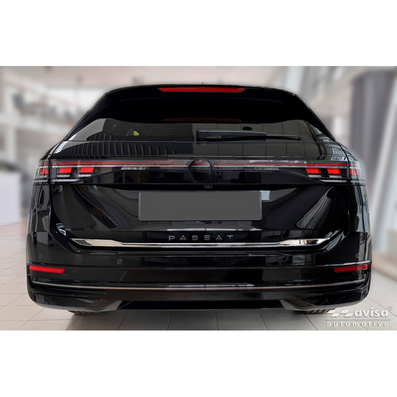 Avisa Revêtement d'habillage du hayon du coffre inox Chrome sur mesure pour Volkswagen Passat Variant (CJ5) 2024-