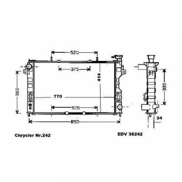 Radiator VOYAGER 01-07 768x414 3.3/3.8 V6 +/-AC