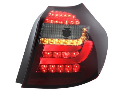 Taillights fits BMW E87/E81 Tube LED red/smoke 04-06