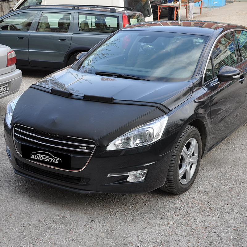 Protège-capot sur mesure pour Peugeot 508 2011- - Noir