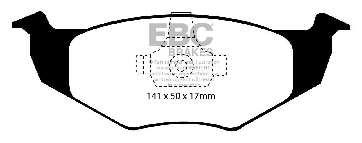 EBC Brakes VW Lupo 1.4 -60 2000-2005 Remblokken voorzijde greens
