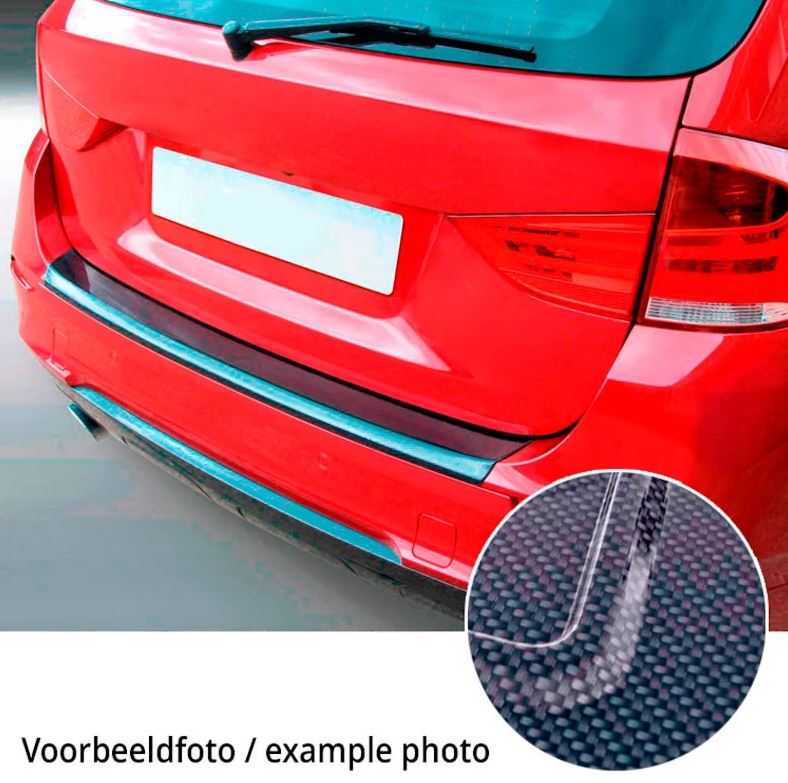 Protection de seuil arrière (ABS) sur mesure pour Audi Q6 e-tron (GFB) 2024- Look Carboné