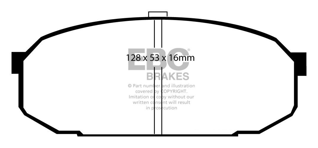 EBC Brakes MAZDA Familia 1.8 GTX 89-94 Remblokken voorzijde