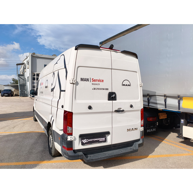 Motordrome Becquet de toit V.2 sur mesure pour Volkswagen Volkswagen Crafter II (H2) 2016- & MAN TGE (H2) 2017- (PU)
